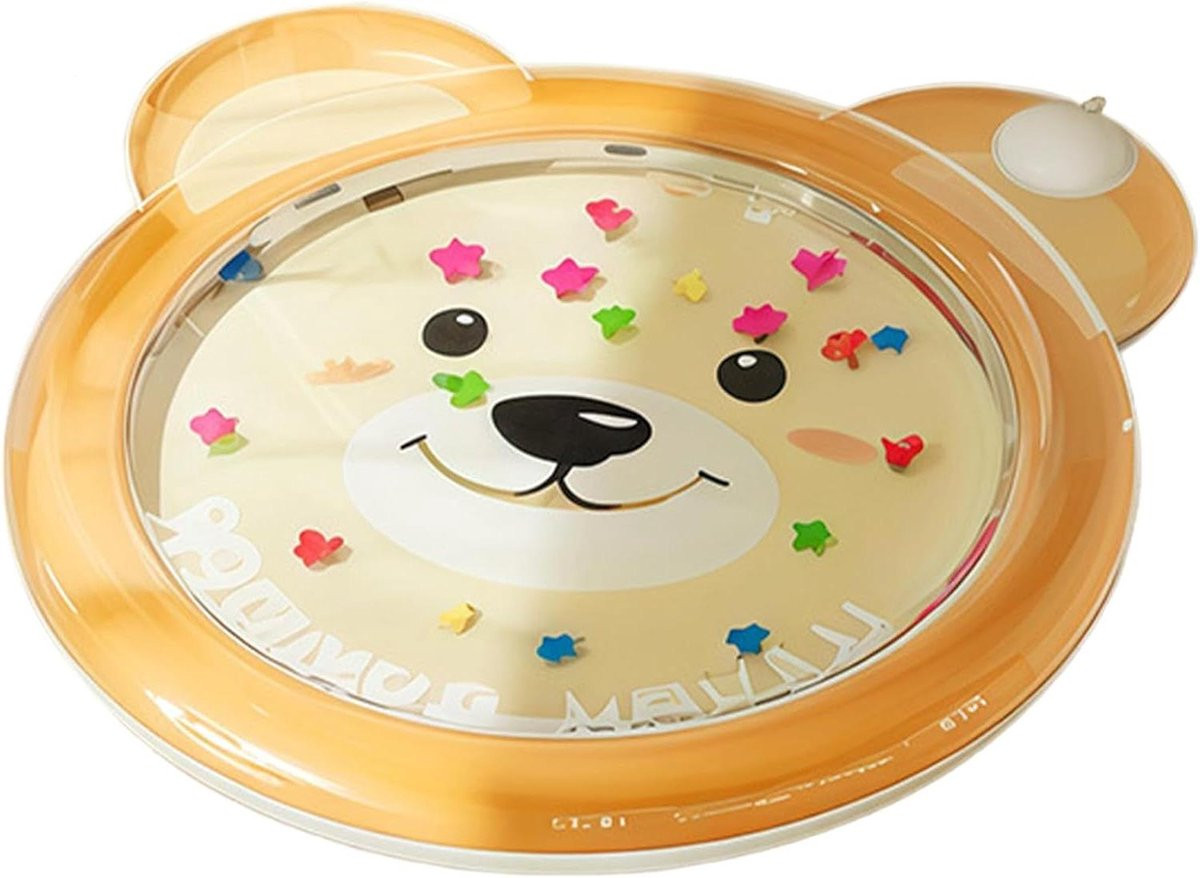 Baby Watermat - Opblaasbare Speelmat voor Sensorische Ontwikkeling - Geel - Tot 150 cm