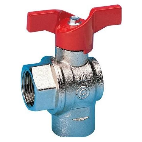 Pettinaroli 3/4" Winkelkugelhahn Muffe/Muffen-T-Griff (59-006)