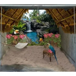 Scheurich Garagentorplane Urwald, für Schwing- und Sektionaltore