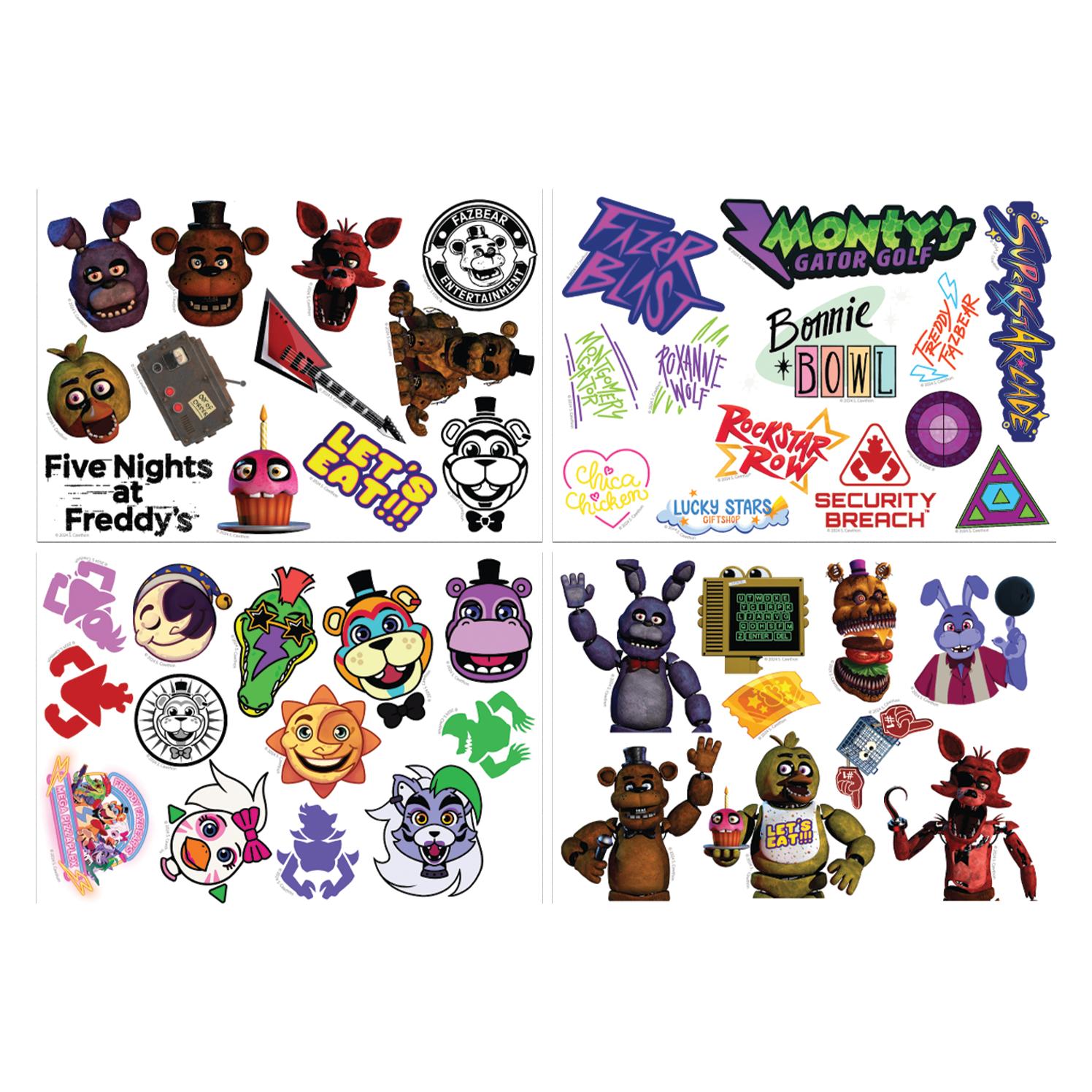 Fanattik Five Nights at Freddy's Tech Sticker Pack (4 Sticker) (SE-FNAF10)