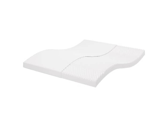 GBCDSWBR Schaumstoffmatratze 7-Zonen PU-Schaum, 180x200x10 cm, Weiß Punktelastische Druckentlastung, Waschbarer Reißverschlussbezug, Formstabil