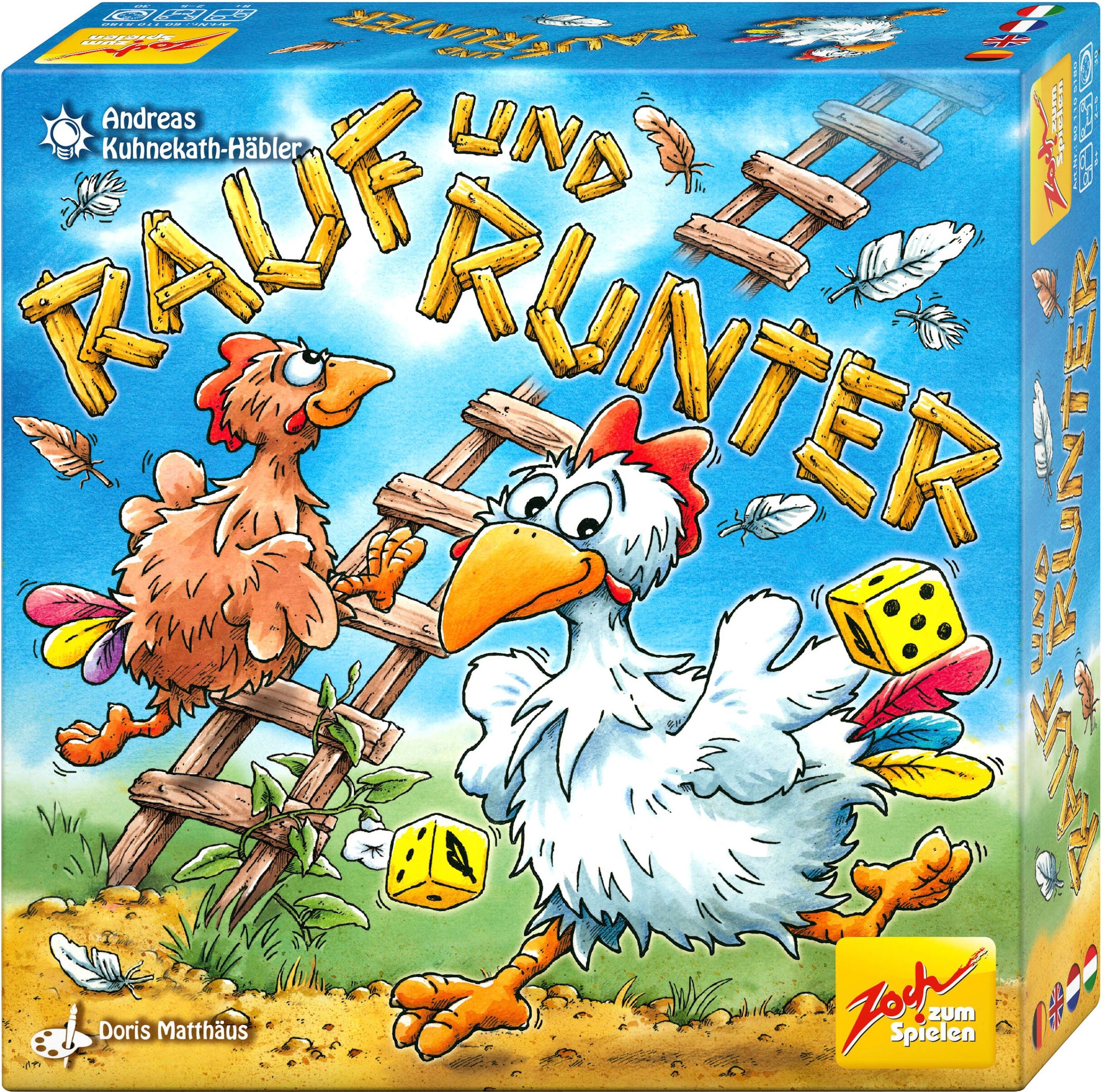 Spiel ZOCH "Rauf und runter", bunt, Spiele, Kinder, Spiel, Made in Germany