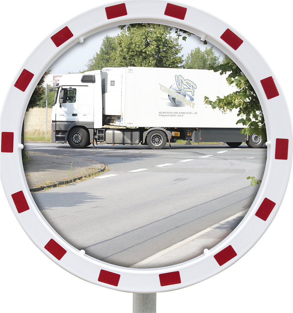 Verkehrsspiegel mit Universalhalterung, rund, Ø 600 mm Dan-MIRROR