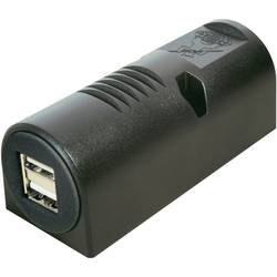 ProCar USB-Aufbau-Doppelsteckdose Belastbarkeit Strom max.=5 A Passend für (Details) USB-A Steckdose 12 V zu 5 V, 24 V zu 5 V 67323501