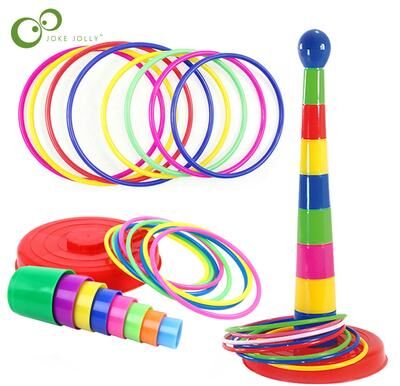 Multisell Products Hub Kids Ring Toss Game Outdoor Stacking Toy Parent Child Interactive Play Set Kids Ring Toss Game Outdoor Stacking Toy Parent Child Interactive Play Set