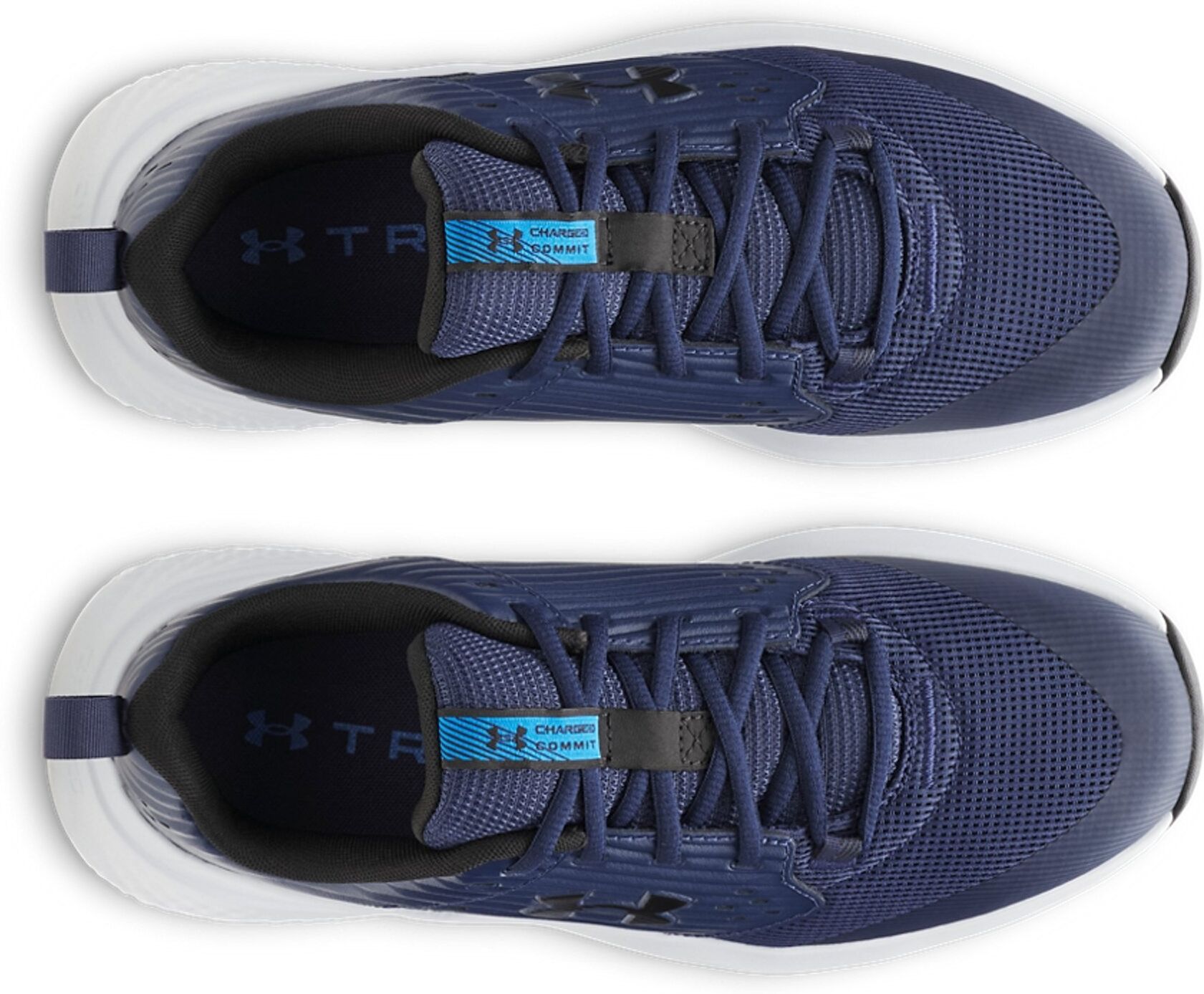 Trainingsschuh UNDER ARMOUR "UA Charged Commit TR 4", Herren, Gr. 41, blau (washed navy), Leder, Textil, Schuhe Trainingsschuh, besonders geeignet für Gym und Fitnessstudio washed navy 41
