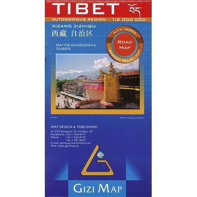 Tibet Road Map, Karte von , Gizi Map, 978-963-00-8052-1
