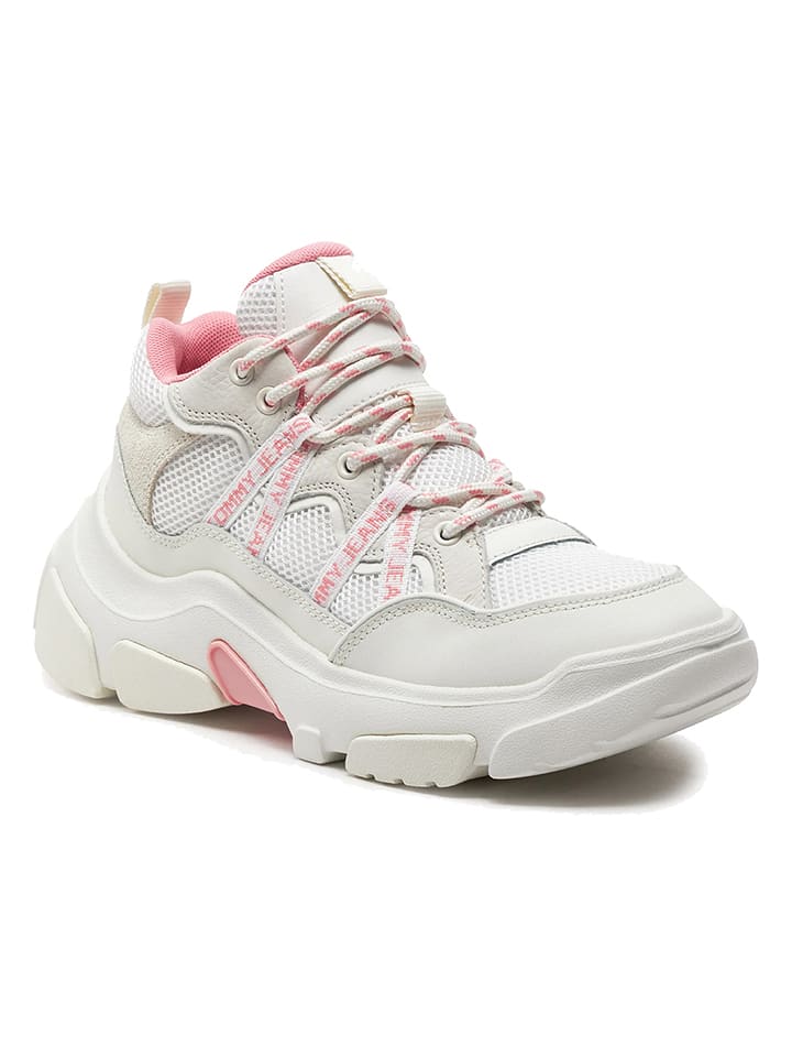 Tommy Hilfiger Shoes Leder-Sneakers in Weiß - 38