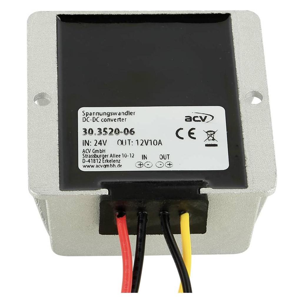 ACV Spannungswandler 24 Volt 12 Volt max. 10A (30.3520-06)