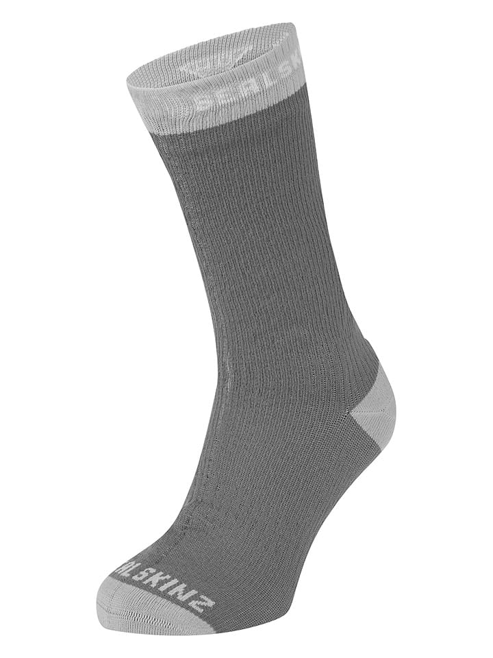 SEALSKINZ Funktionssocken "Wiveton" in Grau - XL