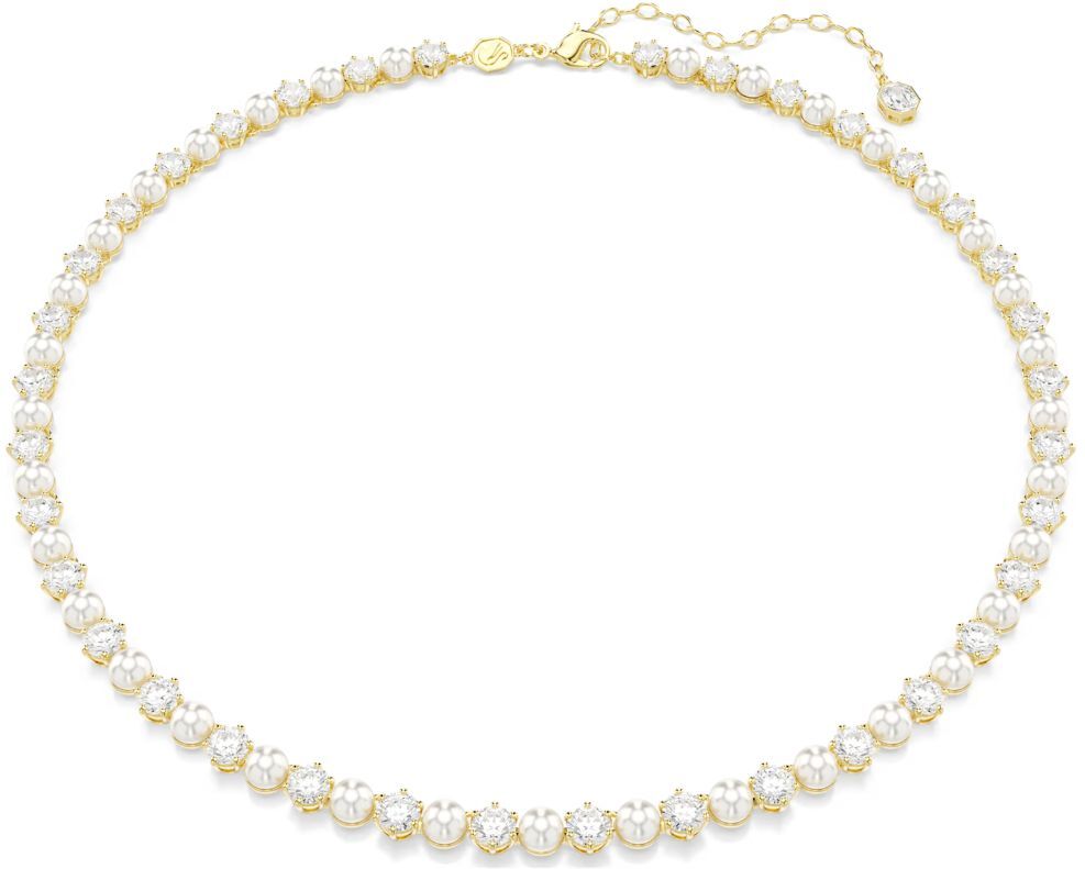 Swarovski Matrix Tennis kaulakoru, keltakullattu, kirkkaat zirkonit ja valkoiset
