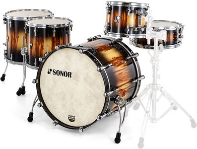 Sonor SQ2 1up2down Candy Black Burst Candy Black Burst über African Marble