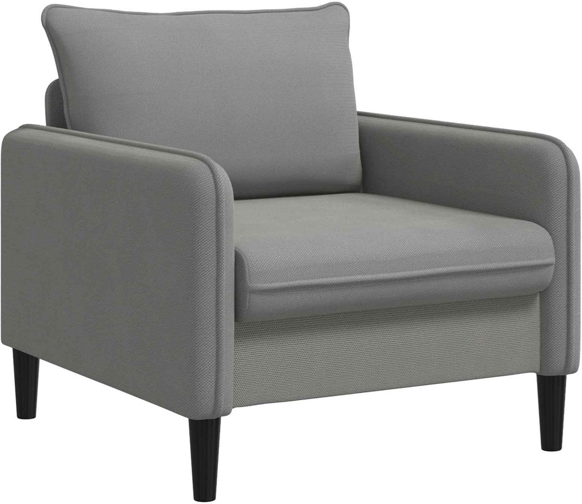 vidaXL moderne loungefauteuil voor volwassenen - Donkergrijs - Fluweel
