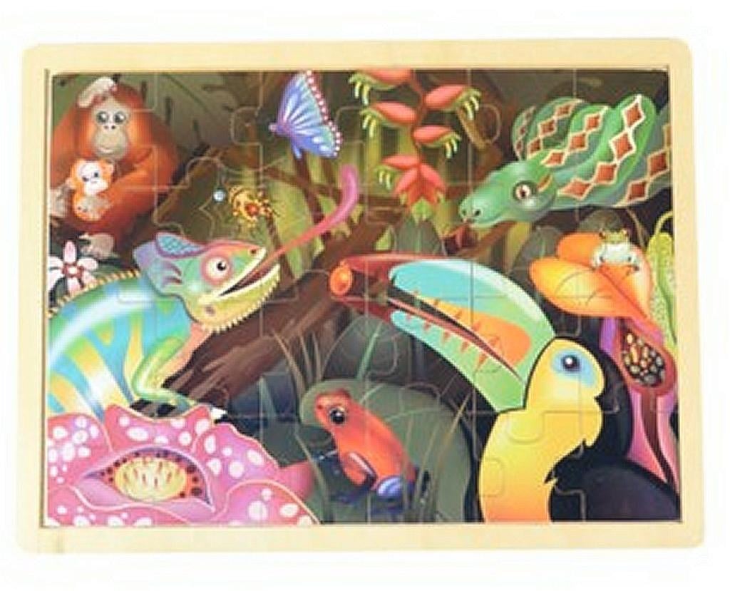Simply For Kids Houten Puzzel Regenwoud