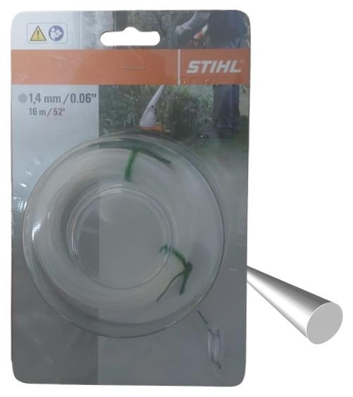 Stihl maaigaren rond 1,4 mm x 16 meter voor motorzeisen en grastrimmers FSE 31 en FSE 41