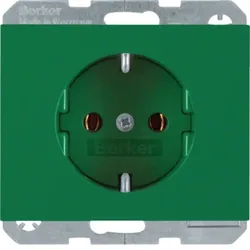 Berker SCHUKO-Steckdose gn/gl 47157013