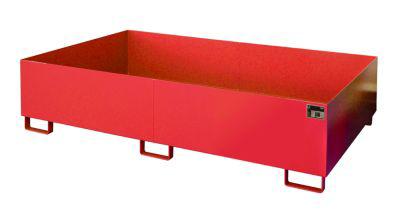 Regalwanne Typ RW/RW 2200-2, ohne Gitterrost, rot RAL3000
