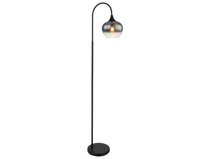 Globo Stehleuchte, Schwarz, Glas, 25x150x39 cm, CE, Lampen & Leuchten, Innenbeleuchtung, Stehlampen, Stehlampen