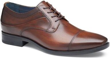 Johnston & Murphy Gibbons Cap Toe - Mens 16 Brown Oxford Shoes Medium