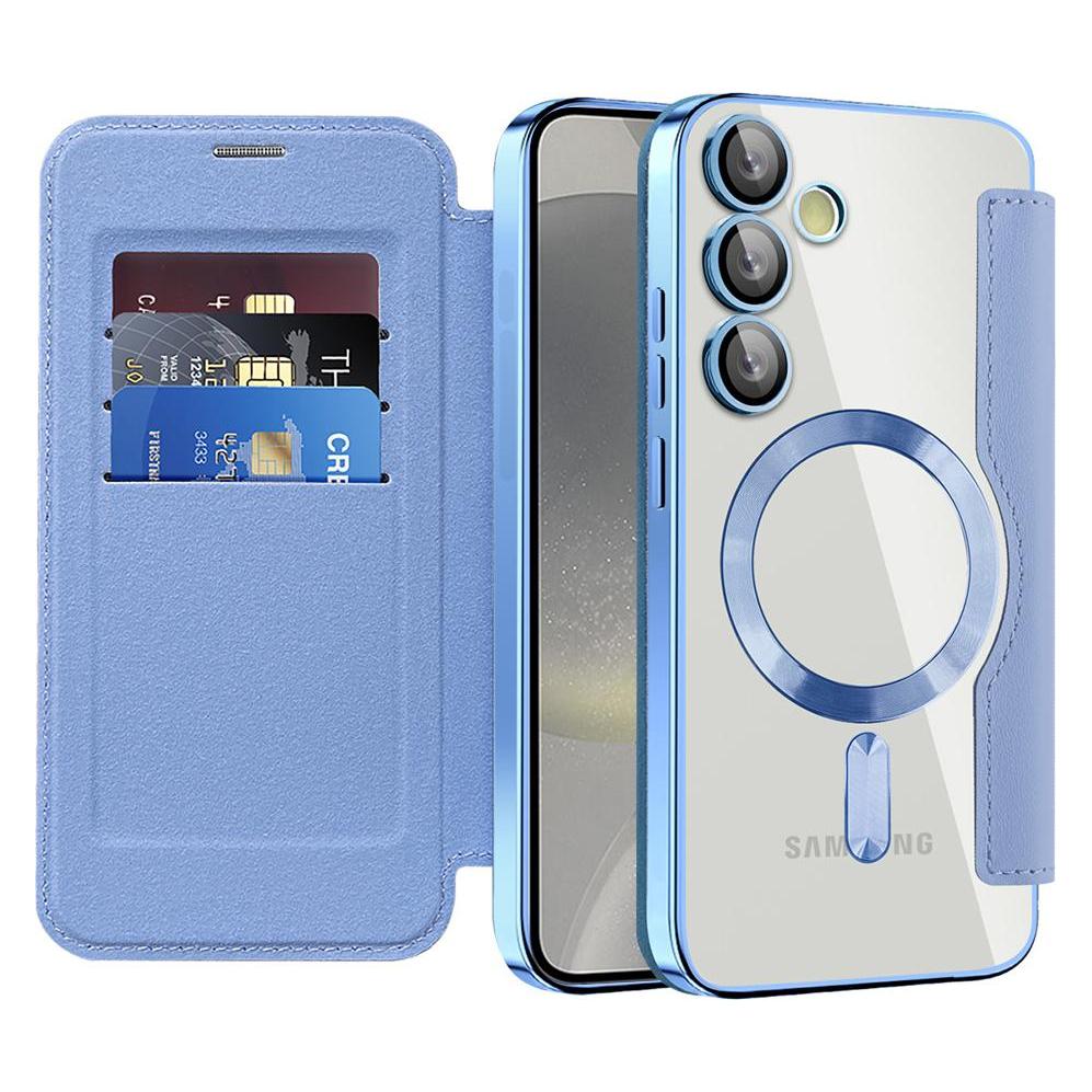 Techsuit - SmartMag Book Case - Samsung Galaxy S24 - Light Blue (Samsung Galaxy S24) (59432663)