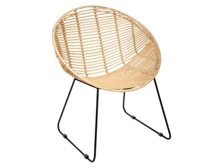 Fauteuil  Laora  métal rotin - Atmosphera createur d'interieur