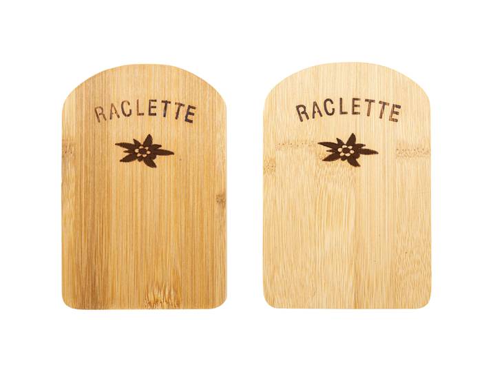 Holzuntersetzer Raclette 2er Set - Farbe: braun - Material: Bambus - 439