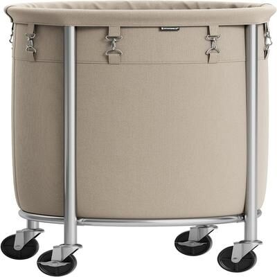 No "Laundry Basket with Wheels Rolling Laundry Hamper - 19.7""L x 19.7""W x 28""H"