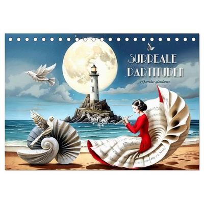 Surreale Partituren (Tischkalender 2026 DIN A5 quer), CALVENDO Monatskalender