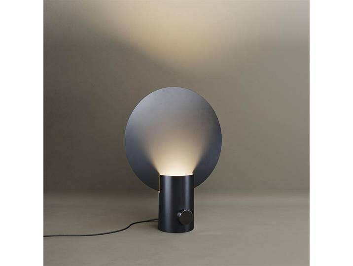 s.luce Tischlampe Cloud Schwarz Ø 30cm, Metall, Rund, Gu10, 30x44x44 cm, Lampen & Leuchten, Innenbeleuchtung, Tischlampen