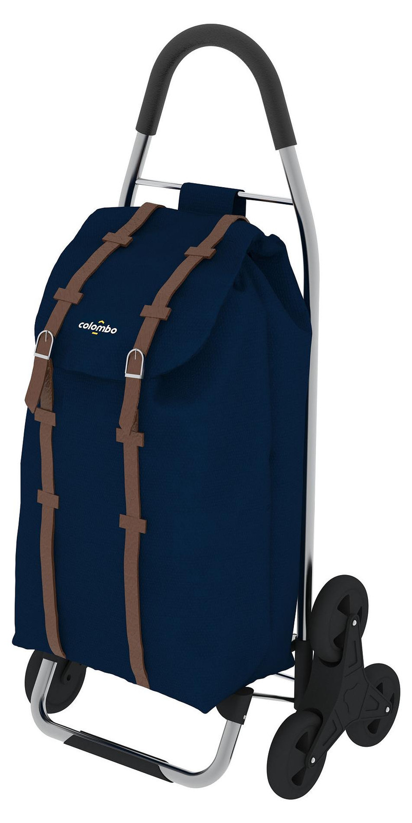 Colombo New Scal Dakar 3 trolleytas blauw met 6 wielen en staal