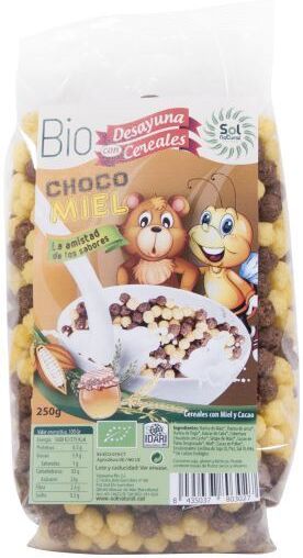 Sol Natural Children cereal pellets Chocolate-Honey Bio 250 gr 250 gr