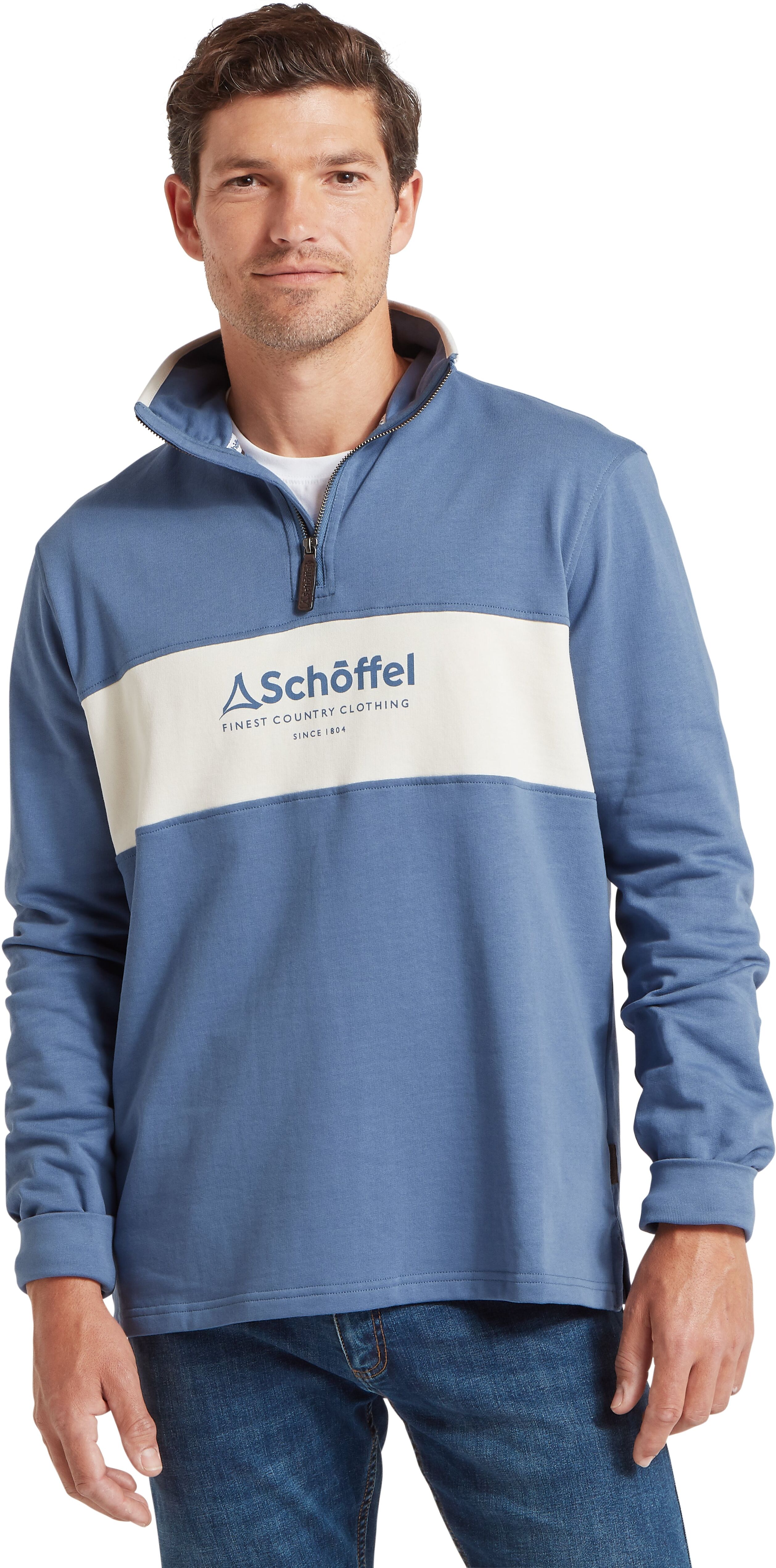 Schöffel Country Trencrom Quarter Zip - Blue - Size 3XL - Men