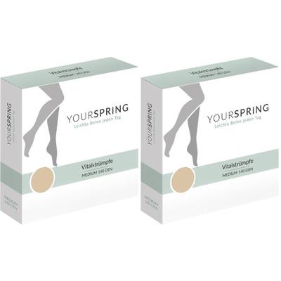 Yourspring medium transparent 140den AD 40/41 nuss 2x 2x2 St