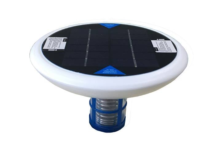Purificateur de filtre à eau ioniseur solaire pour piscine, 85% moins, prévention des algues, garde la piscine dégagée jusqu'à 15,000 Gal