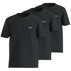 BOSS für Herren. 50559436 Pack 3 T-Shirts Basic schwarz (L), Lässig, Baumwolle, Kurzarm