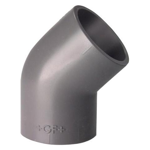 Georg Fischer Vinkel pvc 45° muffe/muffe 32 mm PN16 (721150108)