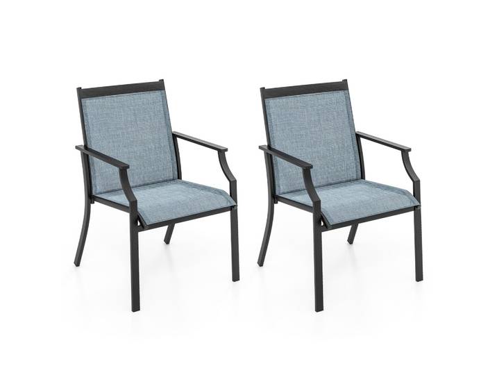 TERRASSENSTÜHLE Blau(2er-Set)