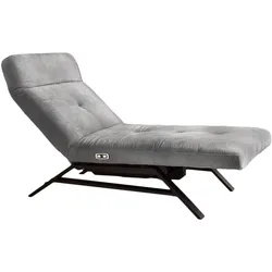 LIEGE MIT MOTORISCHER RELAXFUNKTION AMERIVA Grau Velvet Relaxfunktion
