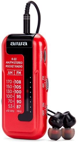 Aiwa Rádio de Bolso  R-22RD - Vermelho