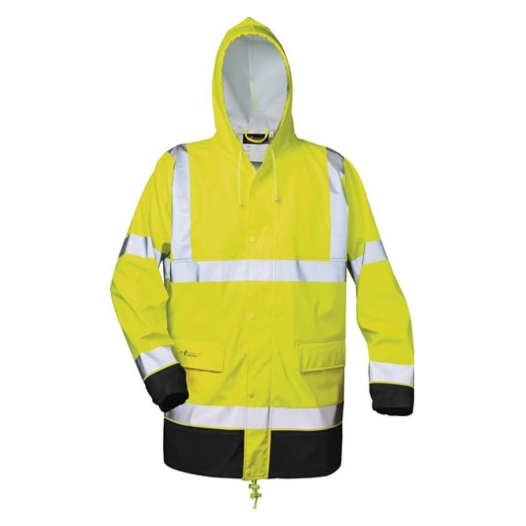 Norway Warnschutz PU Regenjacke Manfred Grösse XXL gelb/schwarz (XXL) (2360-4)