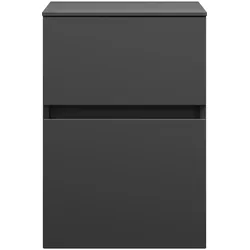 burgbad Lin20 Unterschrank, 2 Auszüge, 400x487x580mm, USIS040F5381, Farbe: Dunkelgrau Matt