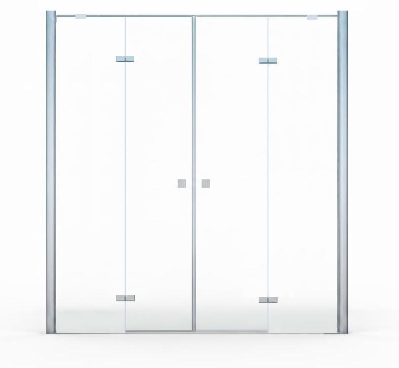 Glaszentrum Hagen Duschtür Demeter 175x195 cm 8mm - Klarglas