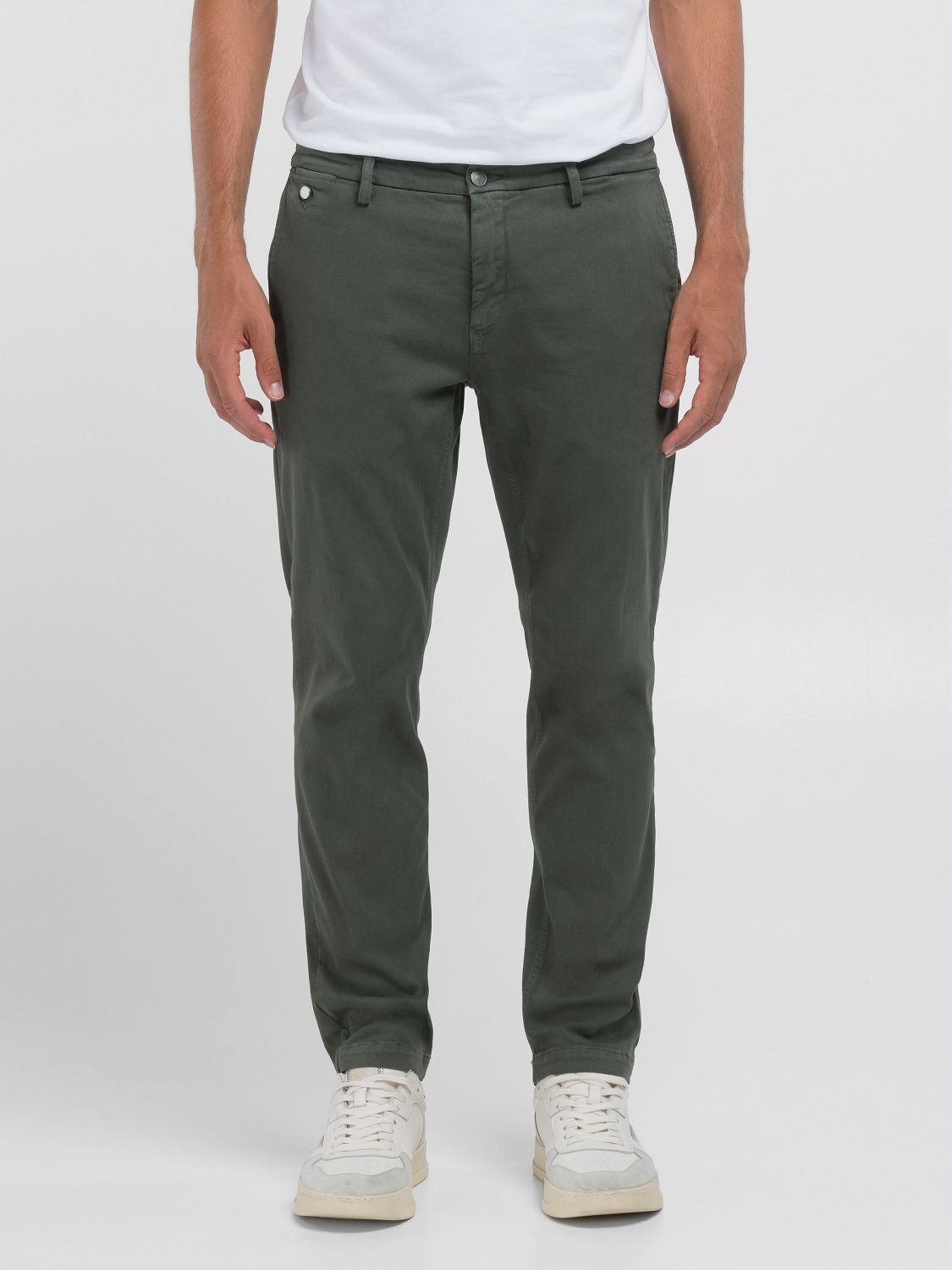 Replay "Benni Regular Slim" military grün 32, Länge 32