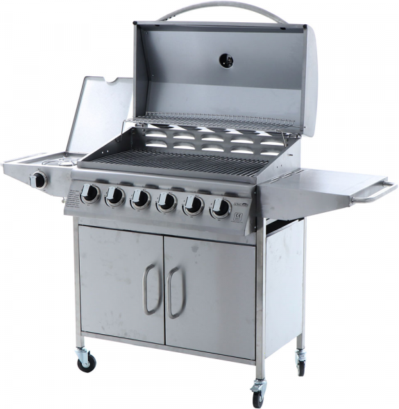 Royal Food RF-GB SS-Plus - Barbecue a gas - 6+1 INOX