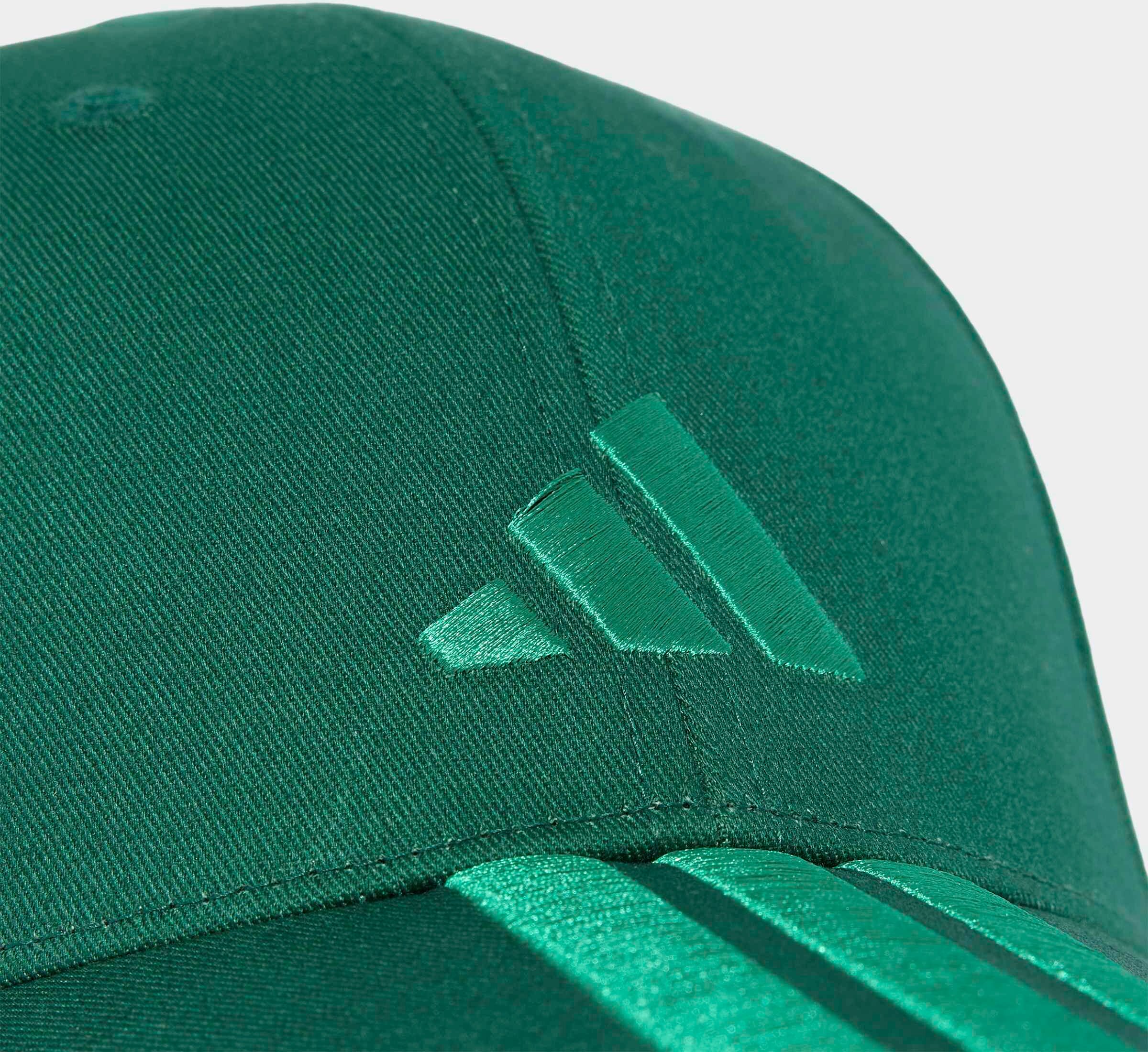 Baseball Cap ADIDAS PERFORMANCE "3S CAP NL", collegiate grün, court grün, Baumwolle, Caps Baseball Cap