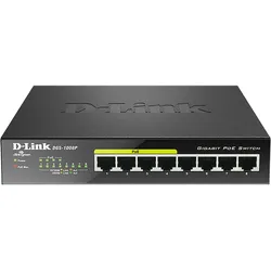 D-Link DGS-1008P/E, 8-Port Unmanaged Layer2 PoE+ Gigabit Switch