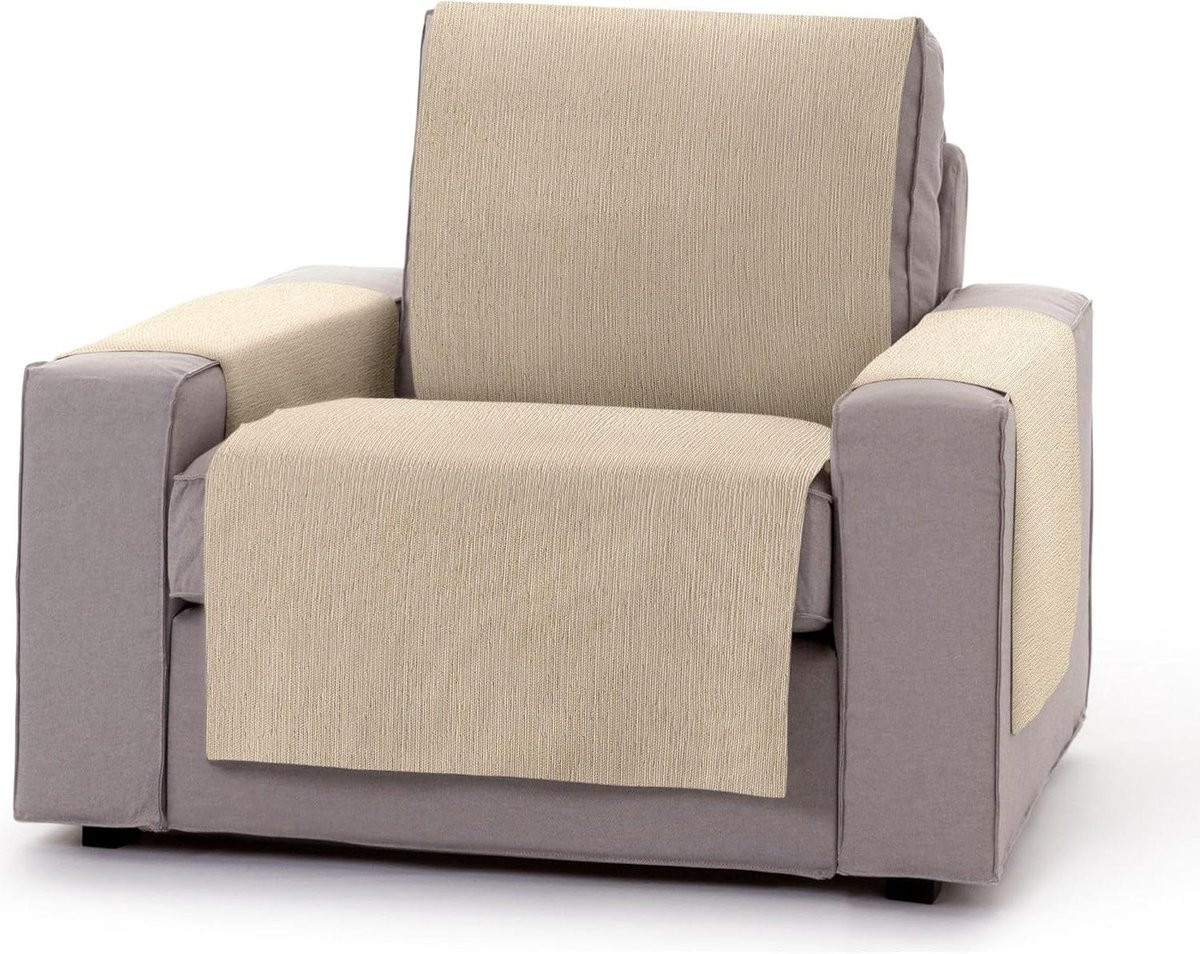 Beige bankhoes voor 1 zits sofa