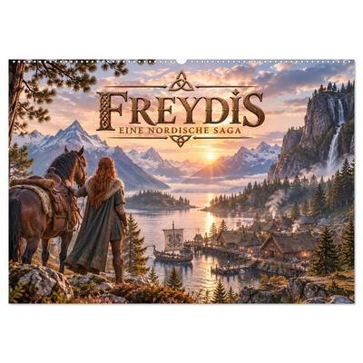 Freydis nordische Saga (Wandkalender 2027 DIN A2 quer), CALVENDO Monatskalender