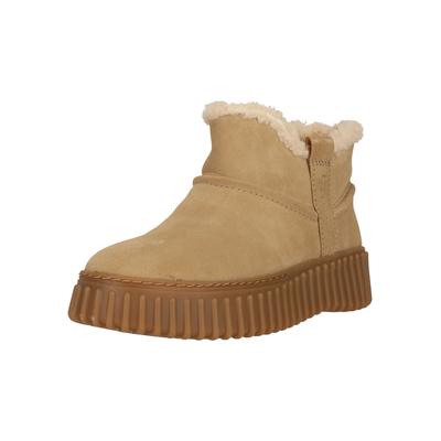 Stiefel CLARKS "Torhill Warm", Damen, Gr. 38, beige, Leder, Schuhe Stiefel, mit warmem Futter