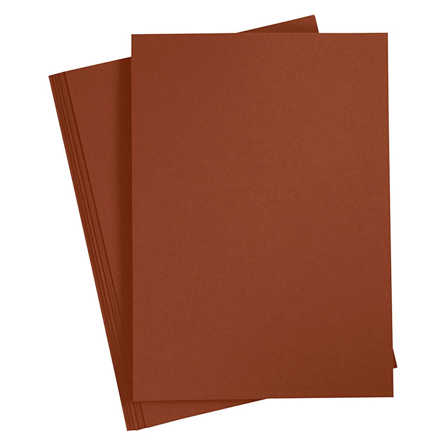 Creativ Company Farbkarton dunkelbraun A4, 20 Blatt (180 g/m², 1x) (5712854773096)